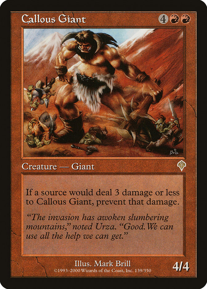 Callous Giant 139 (Invasion)  | Good Games Adelaide SA