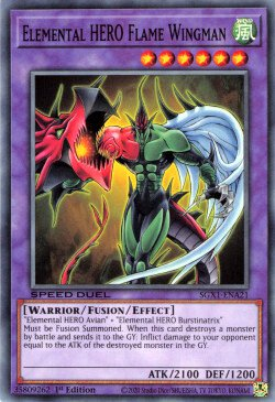 Elemental HERO Flame Wingman [SGX1-ENA21] Common | Good Games Adelaide SA