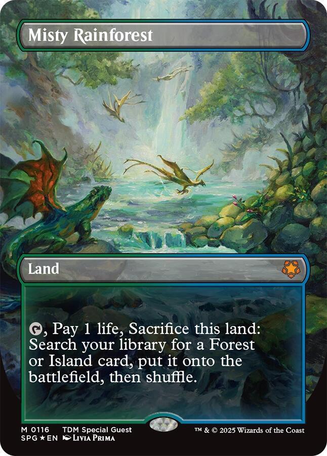 Misty Rainforest 116 (Special Guests)  - Borderless Dragonscale Foil | Good Games Adelaide SA