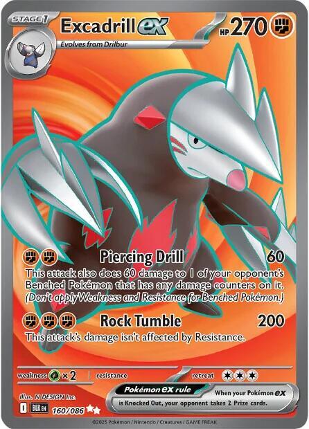 Excadrill ex 160/086 (SV: Black Bolt)  - Holofoil | Good Games Adelaide SA