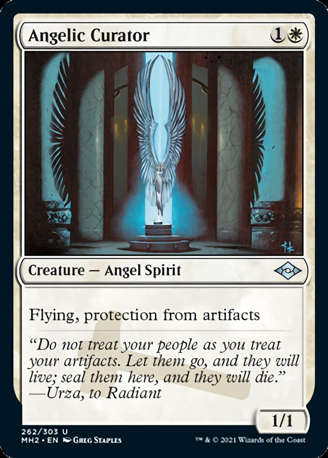 Angelic Curator (Etched Foil) [Modern Horizons 2] | Good Games Adelaide SA