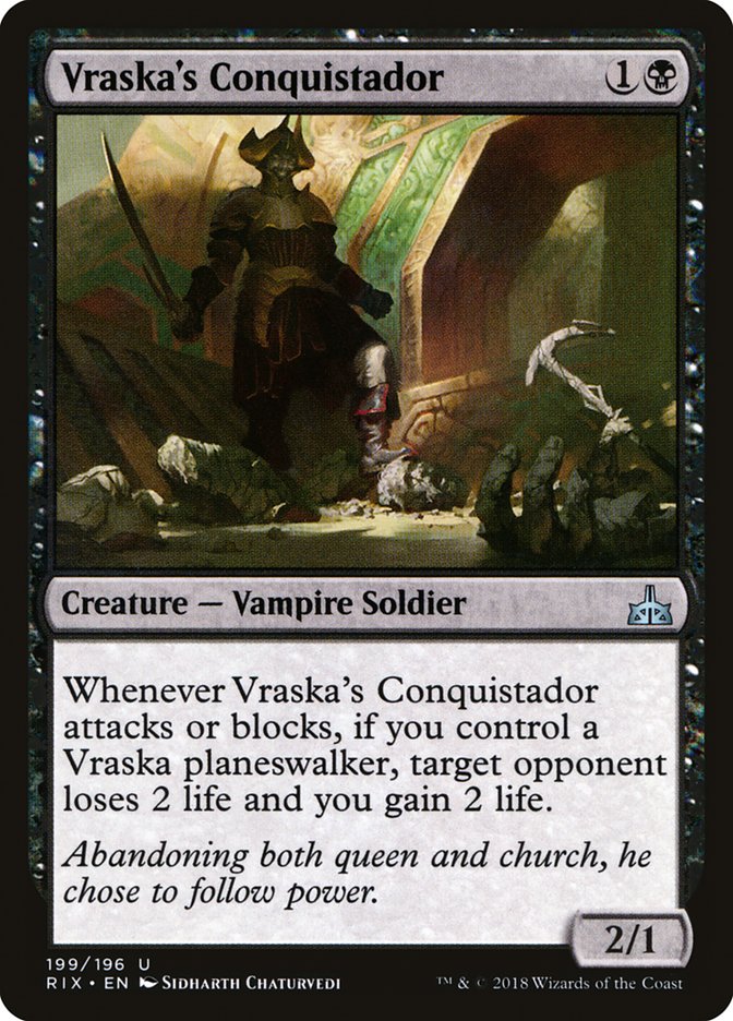 Vraska's Conquistador [Rivals of Ixalan] | Good Games Adelaide SA