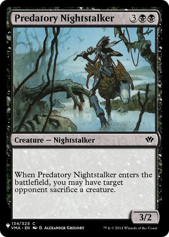 Predatory Nightstalker 134/325 (The List Reprints)  | Good Games Adelaide SA