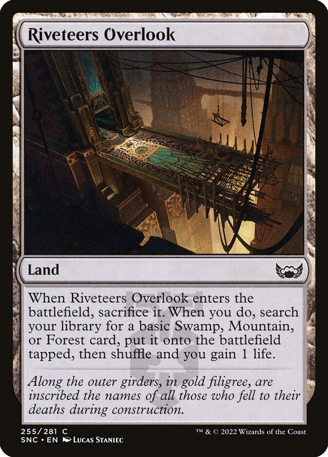 Riveteers Overlook 255 (Streets of New Capenna)  - Foil | Good Games Adelaide SA