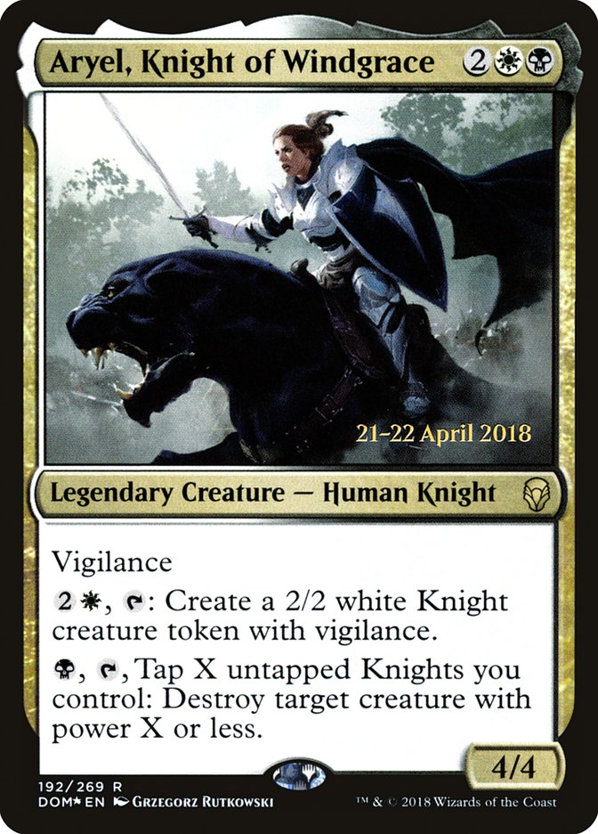 Aryel, Knight of Windgrace [Dominaria Promos] | Good Games Adelaide SA