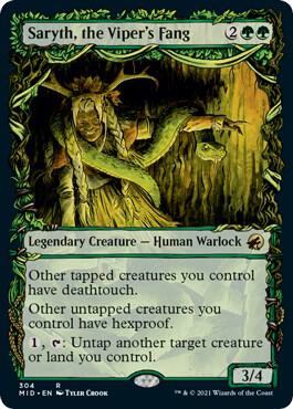 Saryth the Vipers Fang Showcase 304 (Innistrad: Midnight Hunt)  - Foil | Good Games Adelaide SA