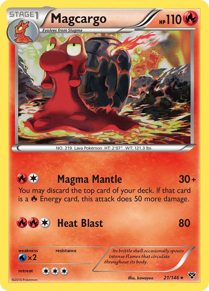 Magcargo 21/146 (XY Base Set)  | Good Games Adelaide SA