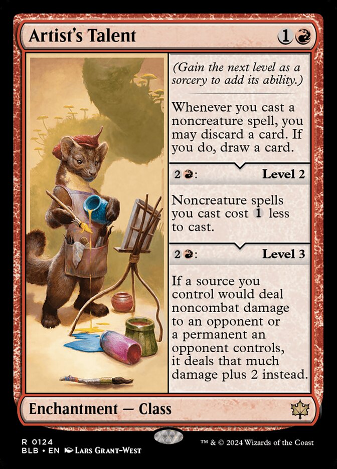 Artists Talent 124 (Bloomburrow)  - Foil | Good Games Adelaide SA