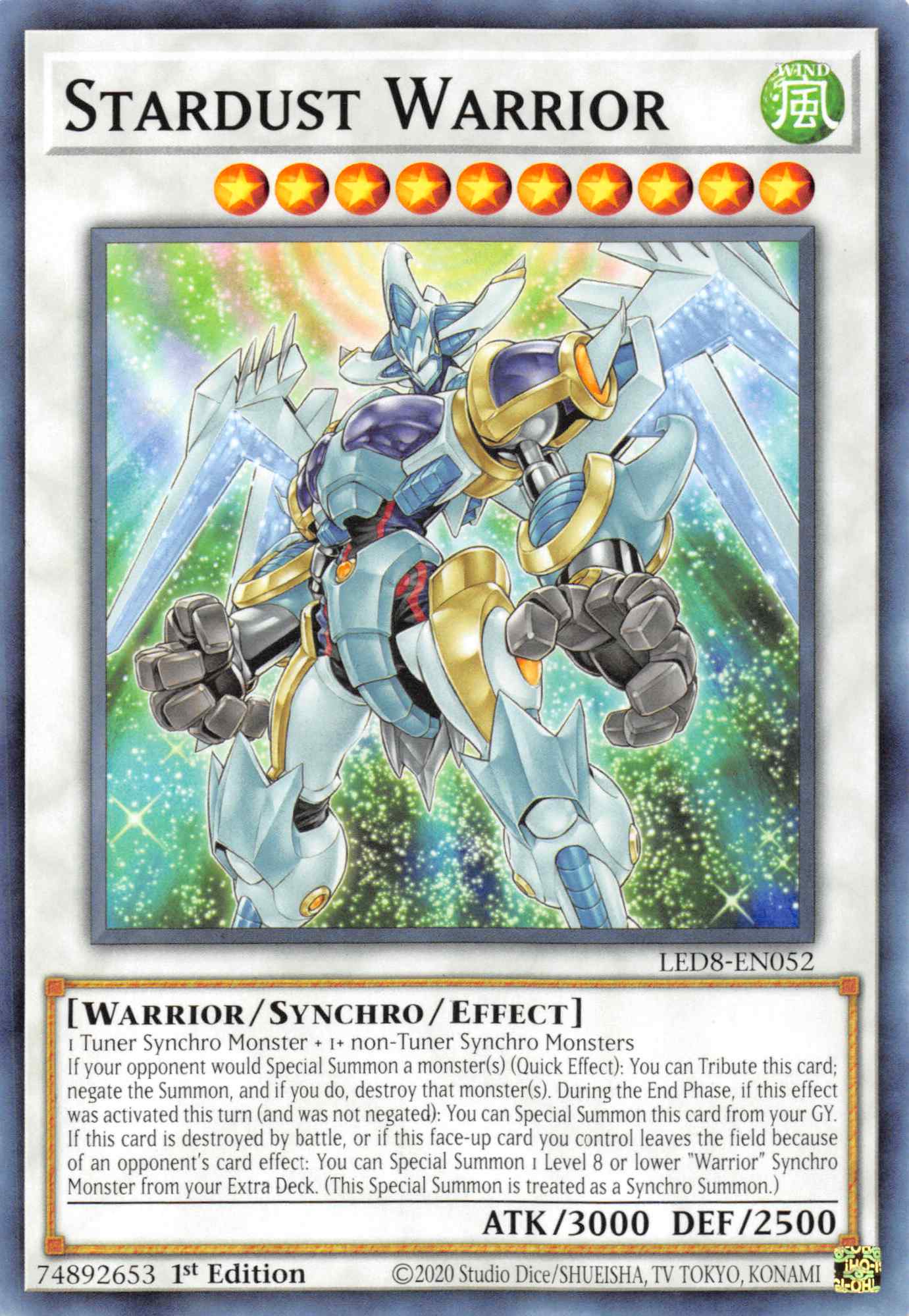 Stardust Warrior [LED8-EN052] Common | Good Games Adelaide SA