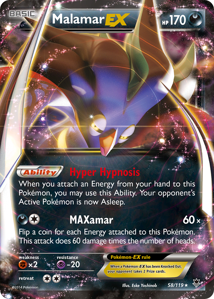 Malamar EX (58/119) [XY: Phantom Forces] | Good Games Adelaide SA