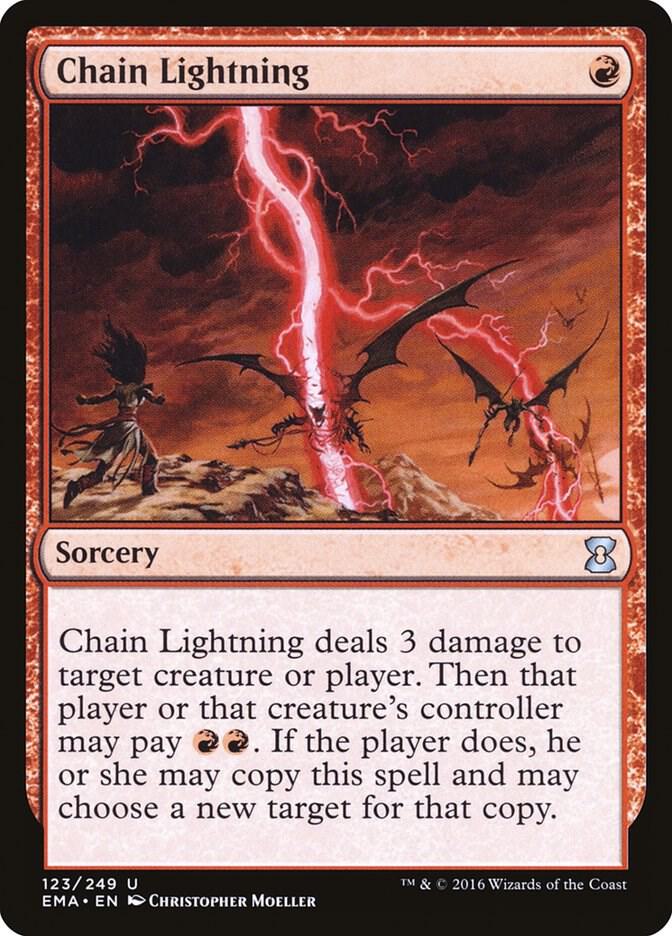 Chain Lightning 123 (Eternal Masters)  - Foil | Good Games Adelaide SA