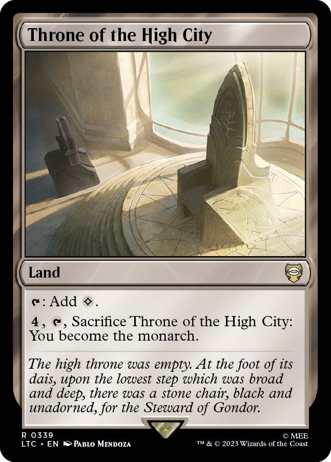 Throne of the High City 339 (Commander: The Lord of the Rings: Tales of Middle-earth)  | Good Games Adelaide SA