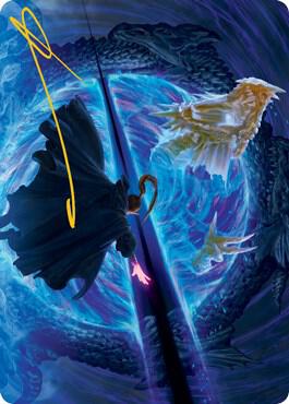 Bar the Gate Art Card Gold Stamped Signature 45 (Art Series: Adventures in the Forgotten Realms)  | Good Games Adelaide SA