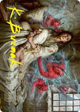 Eruth Tormented Prophet Art Card Gold Stamped Signature 61 (Art Series: Innistrad: Crimson Vow)  | Good Games Adelaide SA