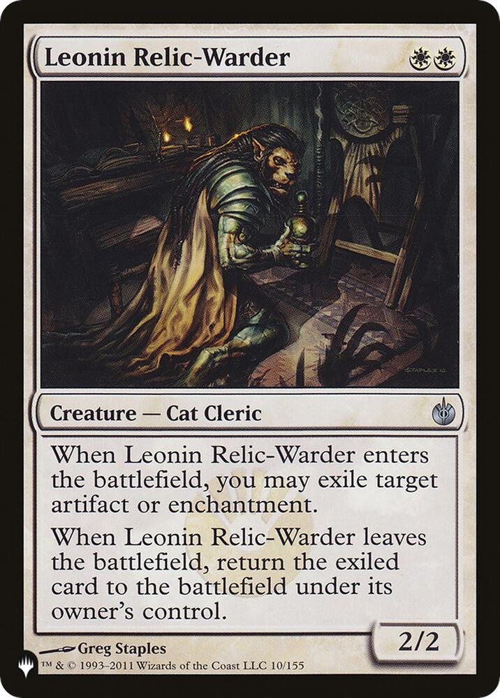 Leonin Relic Warder MBS 10/155 (The List Reprints)  | Good Games Adelaide SA