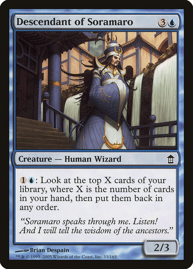 Descendant of Soramaro 33 (Saviors of Kamigawa)  - Foil | Good Games Adelaide SA
