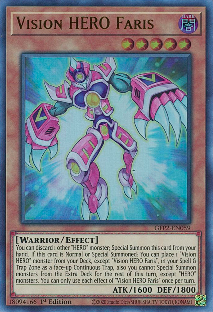 Vision HERO Faris [GFP2-EN059] Ultra Rare | Good Games Adelaide SA