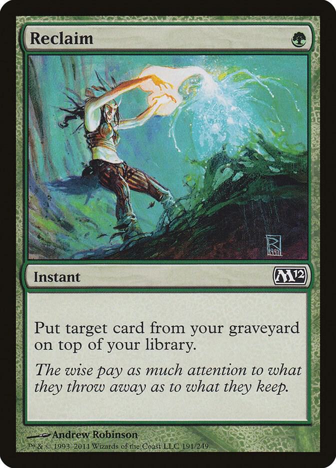 Reclaim 191 (Magic 2012 (M12))  - Foil | Good Games Adelaide SA