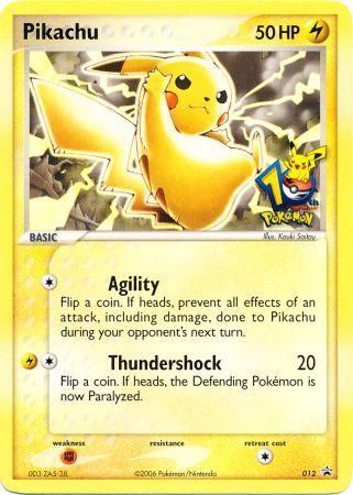 Pikachu (012) (10th Anniversary Promo) [Miscellaneous Cards] | Good Games Adelaide SA