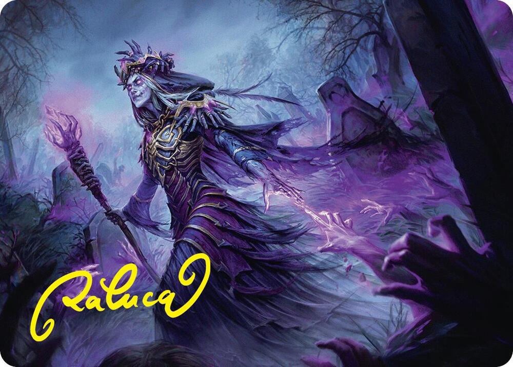 Zul Ashur Lich Lord Art Card 10 54 Gold Stamped Signature 10 (Art Series: Foundations)  | Good Games Adelaide SA
