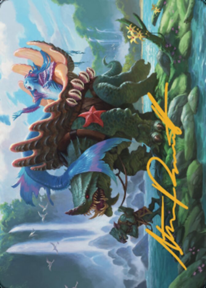 Vodalian Mindsinger Art Card (Gold-Stamped Signature) [Dominaria United Art Series] | Good Games Adelaide SA