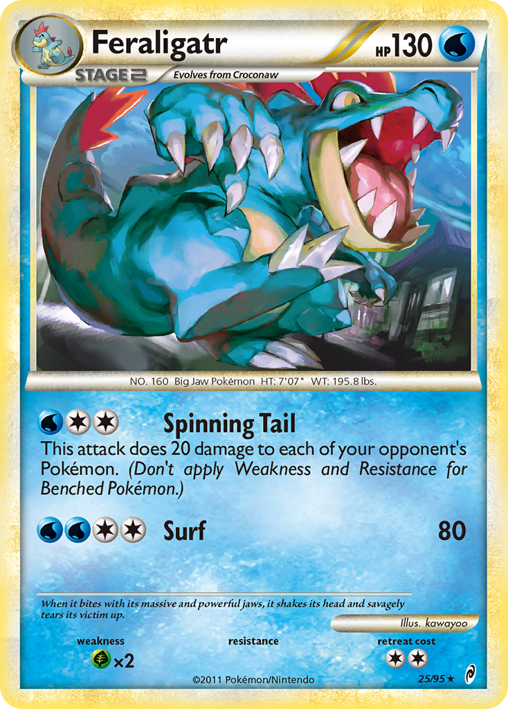 Feraligatr (25/95) [HeartGold & SoulSilver: Call of Legends] | Good Games Adelaide SA