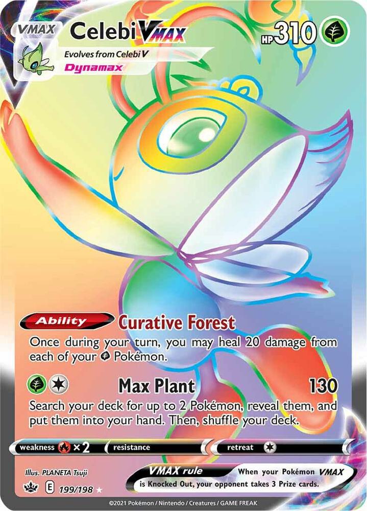 Celebi VMAX Secret 199/198 (SWSH06: Chilling Reign)  - Holofoil | Good Games Adelaide SA