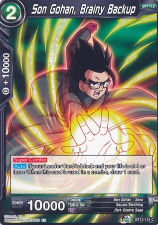 Son Gohan, Brainy Backup [BT12-131] | Good Games Adelaide SA