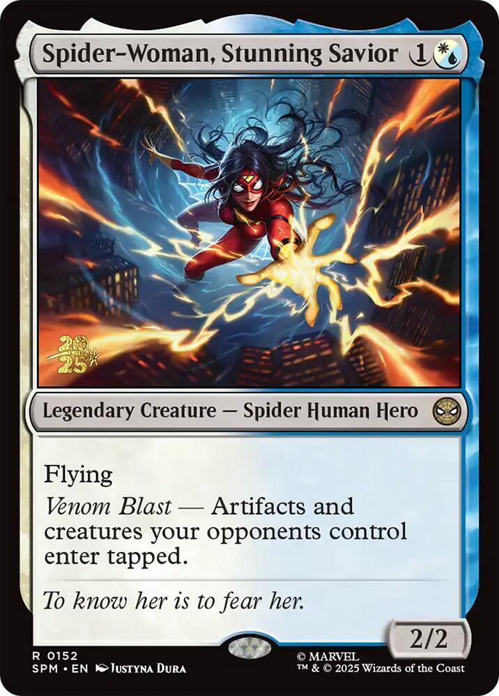 Spider Woman Stunning Savior 152 (Prerelease Cards)  - Foil | Good Games Adelaide SA