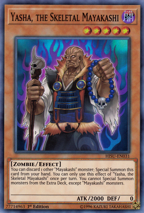 Yasha, the Skeletal Mayakashi [HISU-EN031] Super Rare | Good Games Adelaide SA