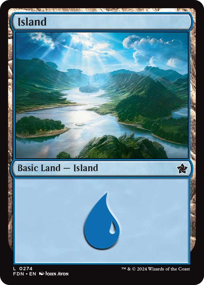 Island 0274 274 (Foundations)  - Foil | Good Games Adelaide SA