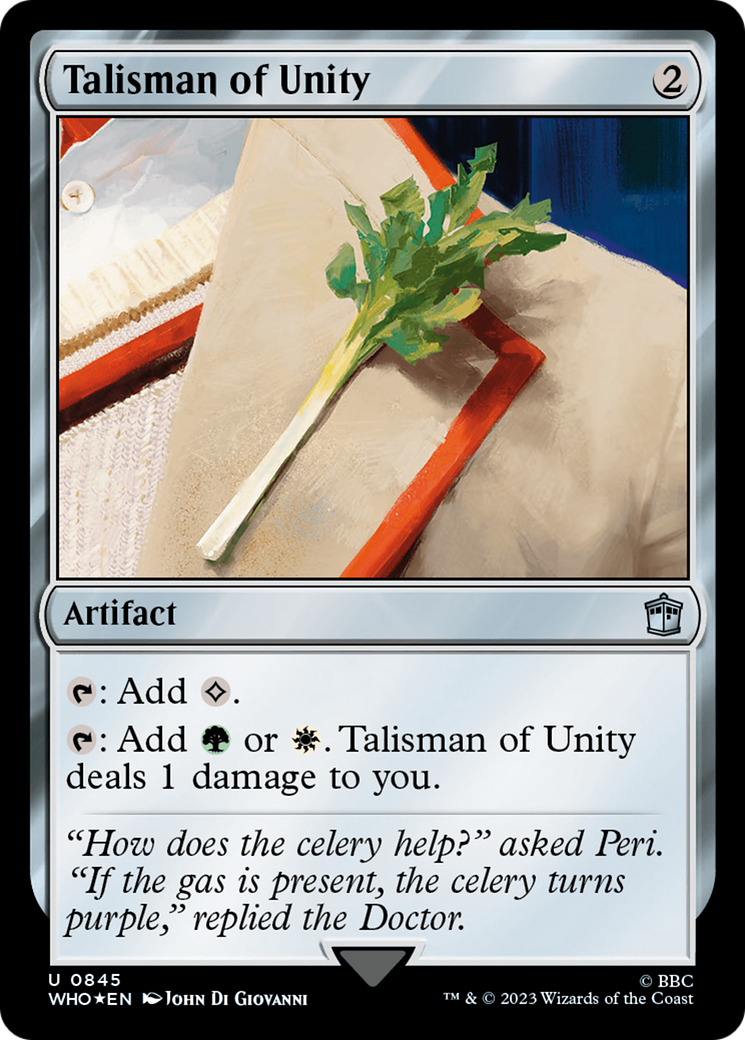 Talisman of Unity (Surge Foil) [Doctor Who] | Good Games Adelaide SA