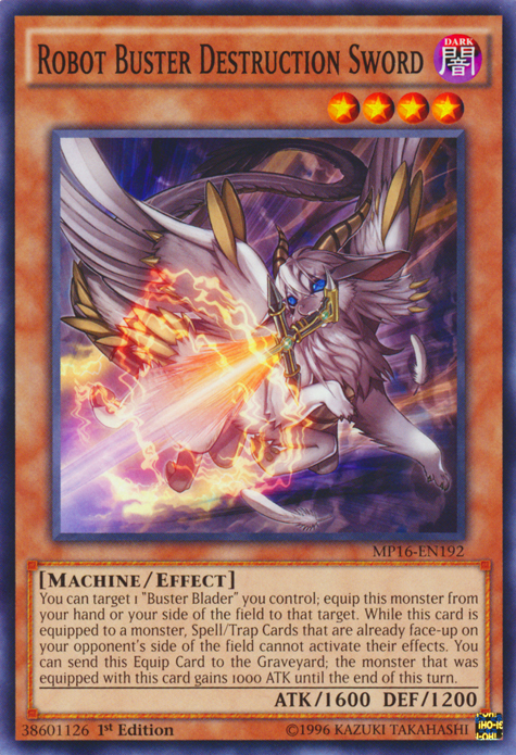 Robot Buster Destruction Sword [MP16-EN192] Common | Good Games Adelaide SA