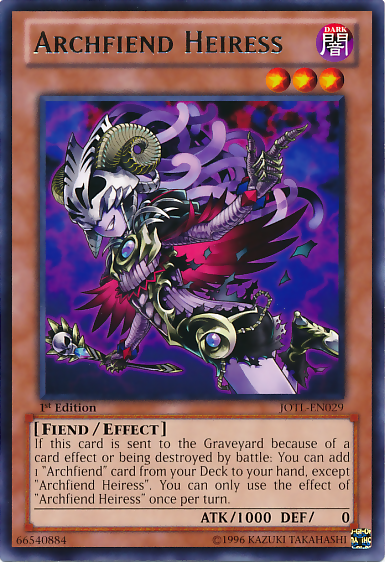 Archfiend Heiress [JOTL-EN029] Rare | Good Games Adelaide SA