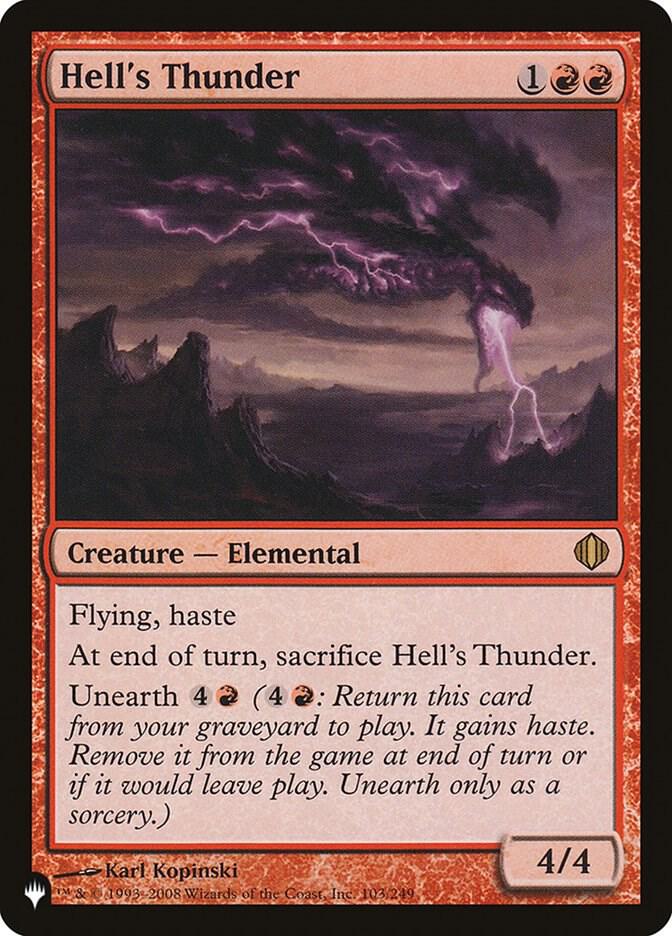 Hells Thunder 103/249 (The List Reprints)  | Good Games Adelaide SA