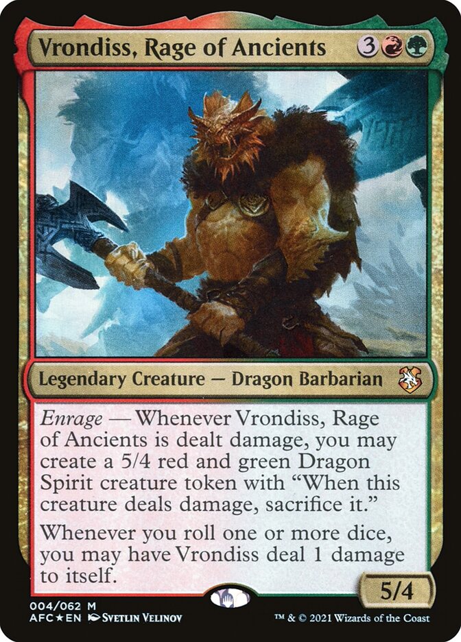 Vrondiss, Rage of Ancients 4 (Commander: Adventures in the Forgotten Realms)  - Foil | Good Games Adelaide SA