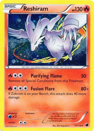 Reshiram 017/116 (Miscellaneous Cards & Products)  - Cosmo Holofoil | Good Games Adelaide SA