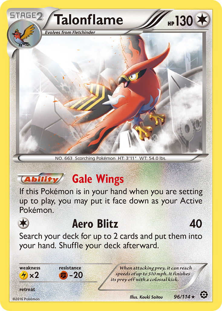 Talonflame (96/114) [XY: Steam Siege] | Good Games Adelaide SA