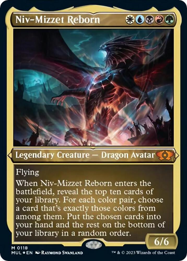 Niv-Mizzet, Reborn 118 (March of the Machine: Multiverse Legends)  - Etched Foil | Good Games Adelaide SA