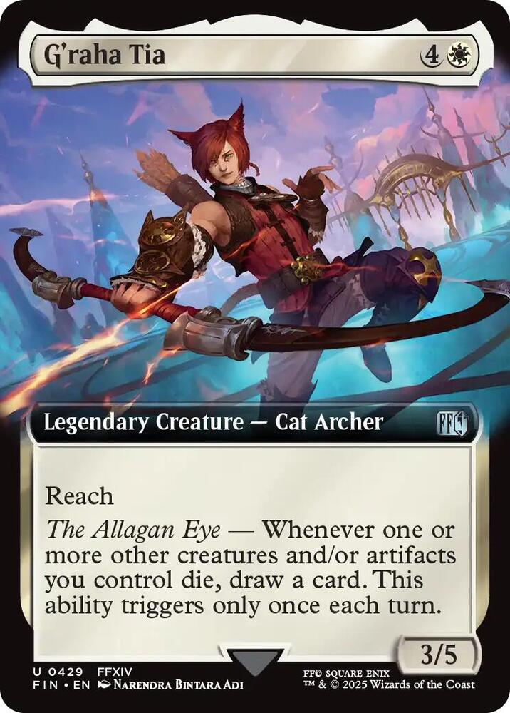 G'raha Tia 429/309 (FINAL FANTASY)  - Extended Art Foil | Good Games Adelaide SA