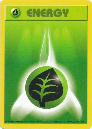 Grass Energy (99/102) [Base Set Shadowless Unlimited] | Good Games Adelaide SA