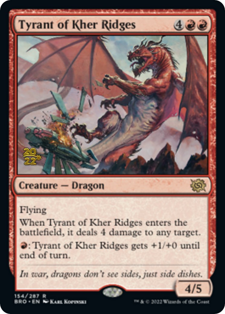 Tyrant of Kher Ridges [The Brothers' War: Prerelease Promos] | Good Games Adelaide SA