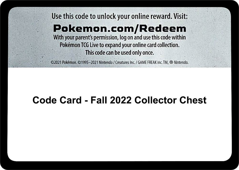 Code Card Fall 2022 Collector Chest  (SWSH12: Silver Tempest)  | Good Games Adelaide SA