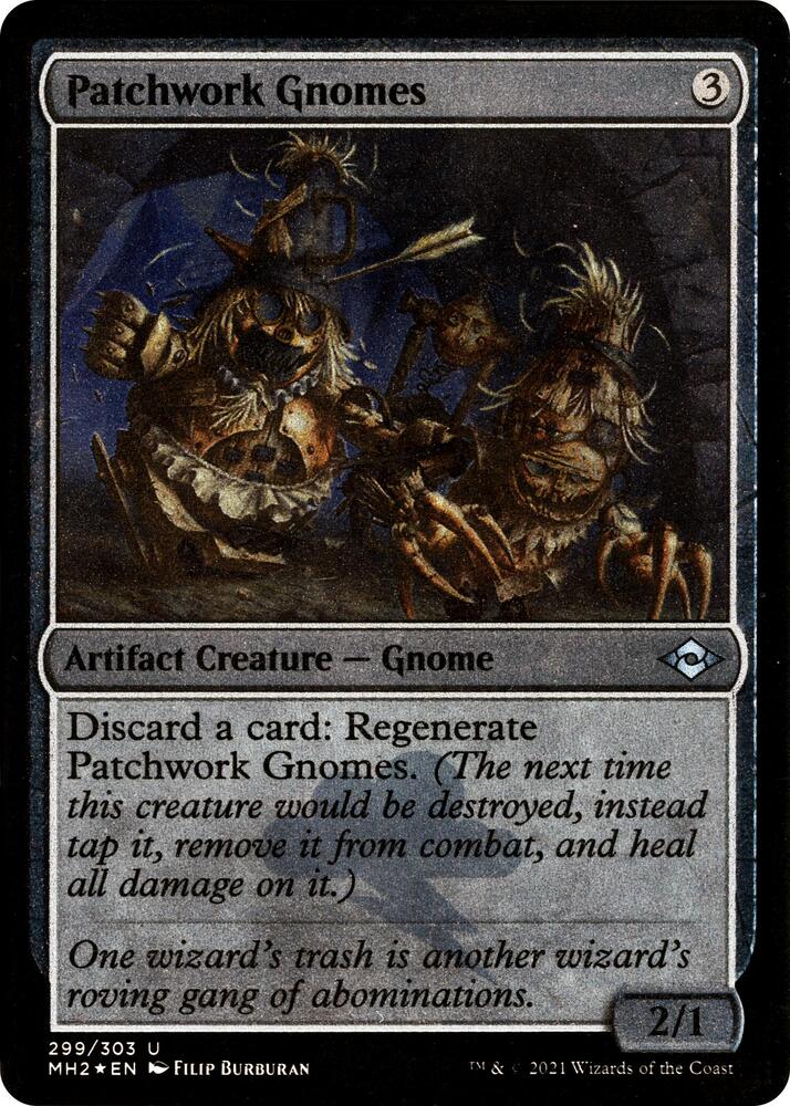 Patchwork Gnomes Foil Etched 299 (Modern Horizons 2)  - Foil | Good Games Adelaide SA