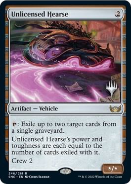 Unlicensed Hearse 246 (Promo Pack: Streets of New Capenna)  - Foil | Good Games Adelaide SA