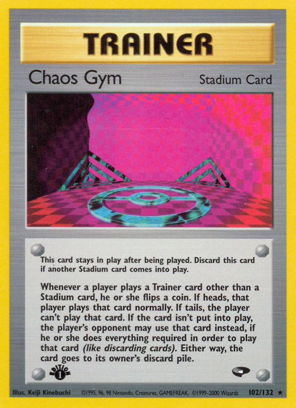 Chaos Gym (102/132) [Gym Challenge 1st Edition] | Good Games Adelaide SA