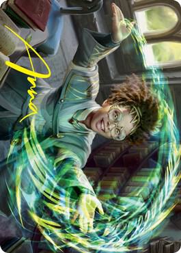 Eureka Moment Art Card Gold Stamped Signature 25 (Art Series: Strixhaven)  | Good Games Adelaide SA