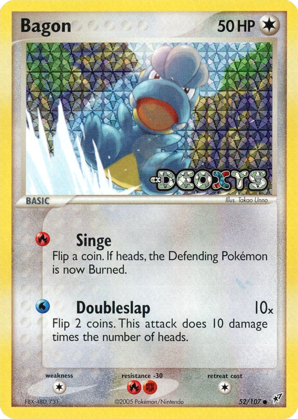 Bagon (52/107) (Stamped) [EX: Deoxys] | Good Games Adelaide SA