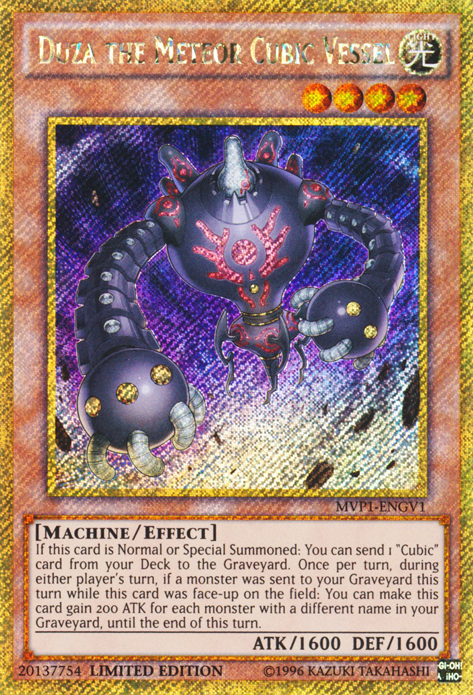 Duza the Meteor Cubic Vessel [MVP1-ENGV1] Gold Secret Rare | Good Games Adelaide SA