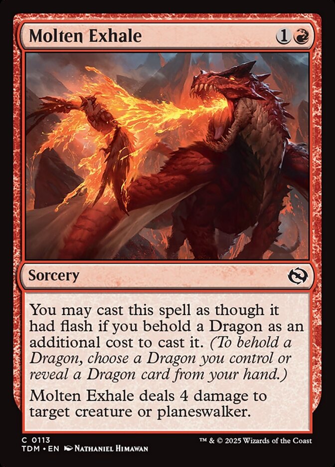 Molten Exhale 113 (Tarkir: Dragonstorm)  | Good Games Adelaide SA